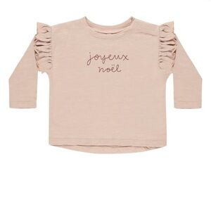 Rylee + Cru Joyeux Noel Long Sleeve Shirt - Cream